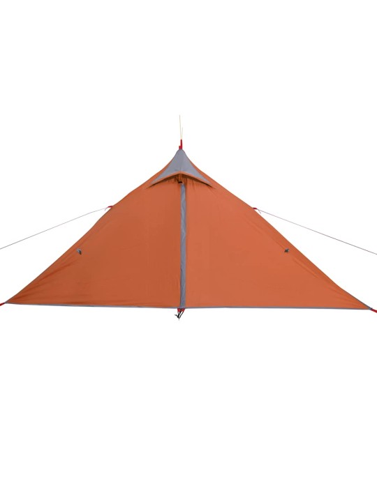 Stovyklavimo palapinė, oranžinė, vienvietė, tipi dizaino