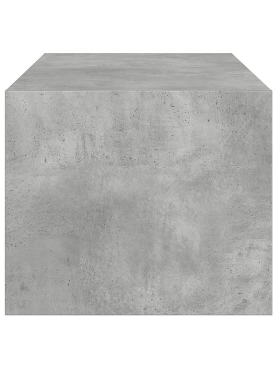 Kavos staliukas su stiklinėmis durelėmis, betono, 102x50x42cm