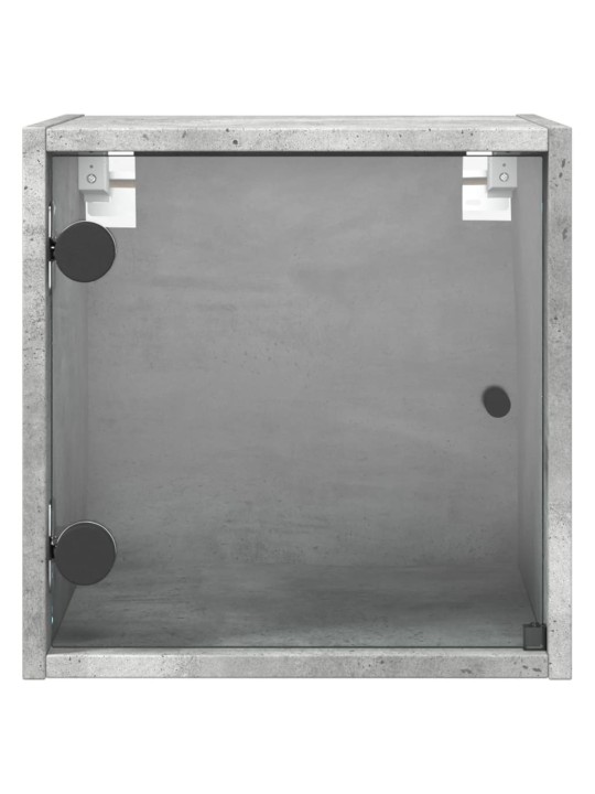 Naktinės spintelės su durelėmis, 2vnt., betono, 35x37x35cm
