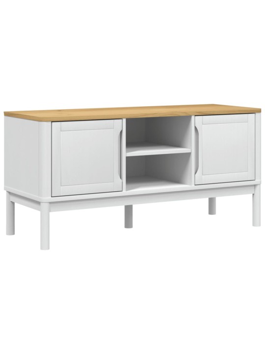 Televizoriaus spintelė FLORO, balta, 114x43x55cm, pušis
