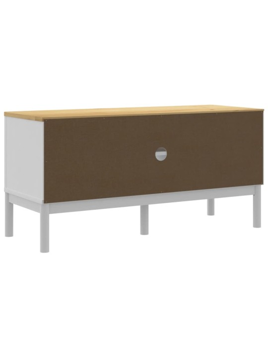 Televizoriaus spintelė FLORO, balta, 114x43x55cm, pušis