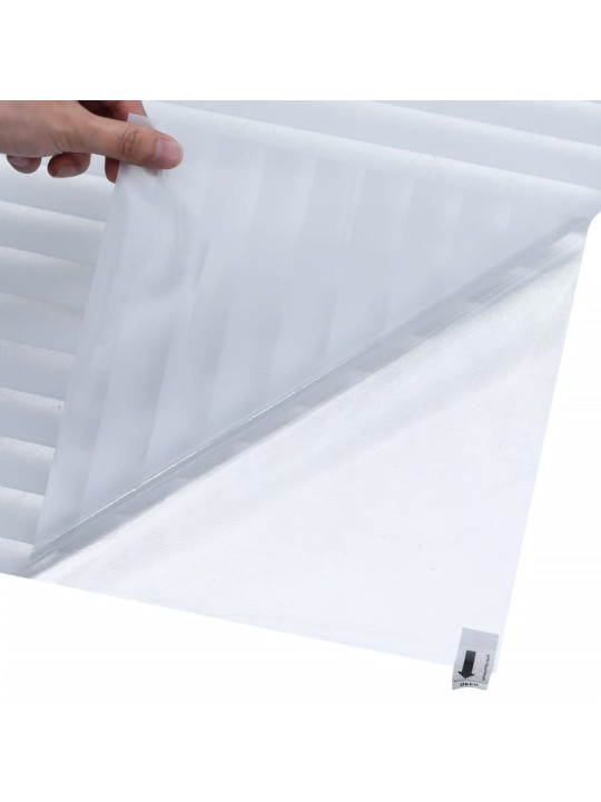 Langų plėvelės, 4vnt., PVC, matinės, žaliuzių raštas