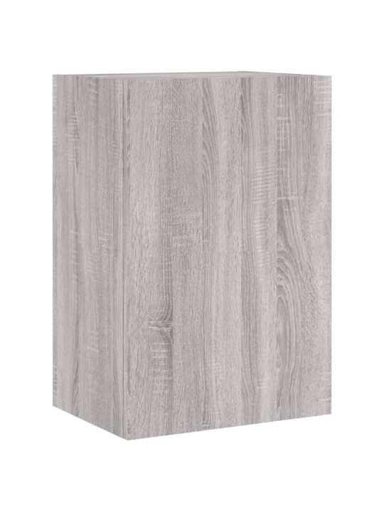 Sieninės TV spintelės, 2vnt., pilkos, 40,5x30x60cm, mediena