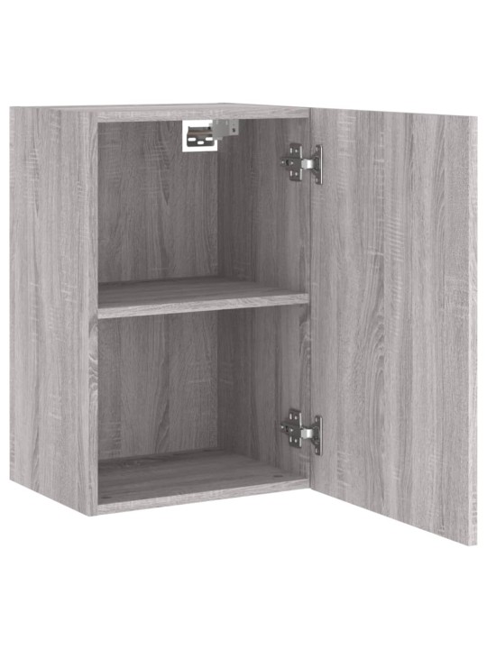 Sieninės TV spintelės, 2vnt., pilkos, 40,5x30x60cm, mediena