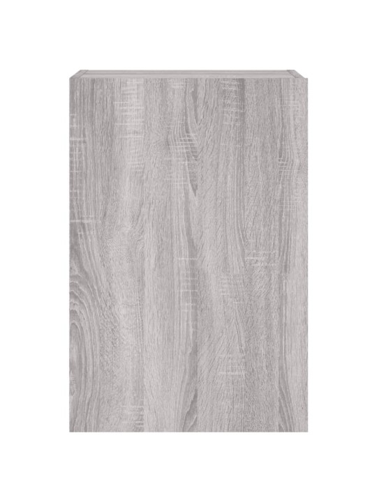 Sieninės TV spintelės, 2vnt., pilkos, 40,5x30x60cm, mediena