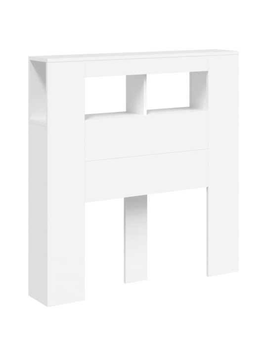 LED galvūgalis, baltas, 100x18,5x103,5cm, apdirbta mediena