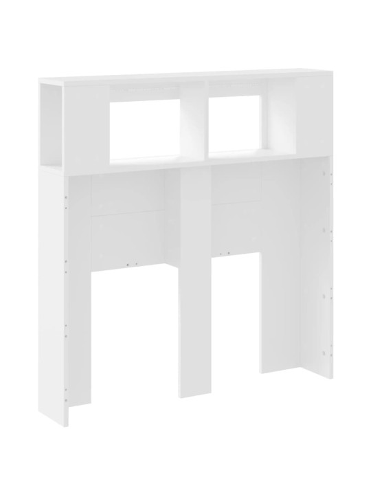 LED galvūgalis, baltas, 100x18,5x103,5cm, apdirbta mediena