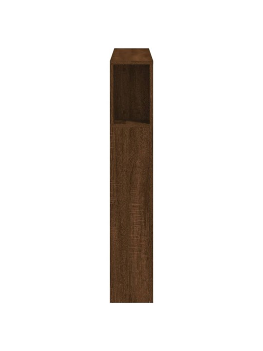 LED galvūgalis, rudas ąžuolo, 100x18,5x103,5cm, mediena