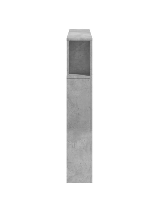 LED galvūgalis, betono, 120x18,5x103,5cm, apdirbta mediena