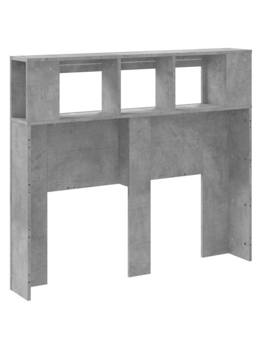LED galvūgalis, betono, 120x18,5x103,5cm, apdirbta mediena