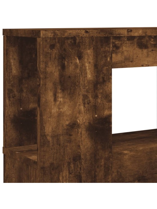 LED galvūgalis, dūminio ąžuolo, 120x18,5x103,5cm, mediena