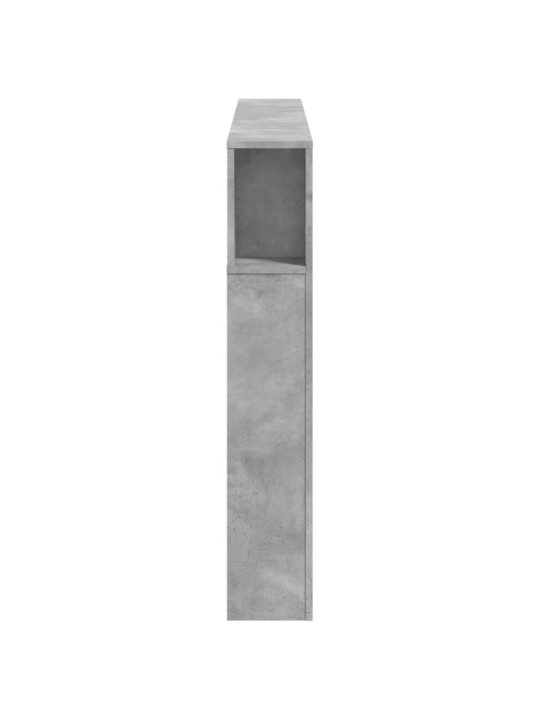 LED galvūgalis, betono, 160x18,5x103,5cm, apdirbta mediena