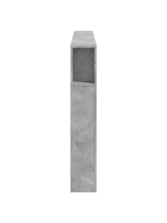 LED galvūgalis, betono, 180x18,5x103,5cm, apdirbta mediena