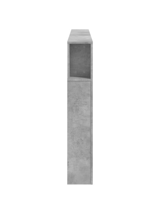 LED galvūgalis, betono, 200x18,5x103,5cm, apdirbta mediena
