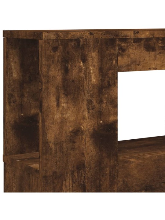 LED galvūgalis, dūminio ąžuolo, 200x18,5x103,5cm, mediena