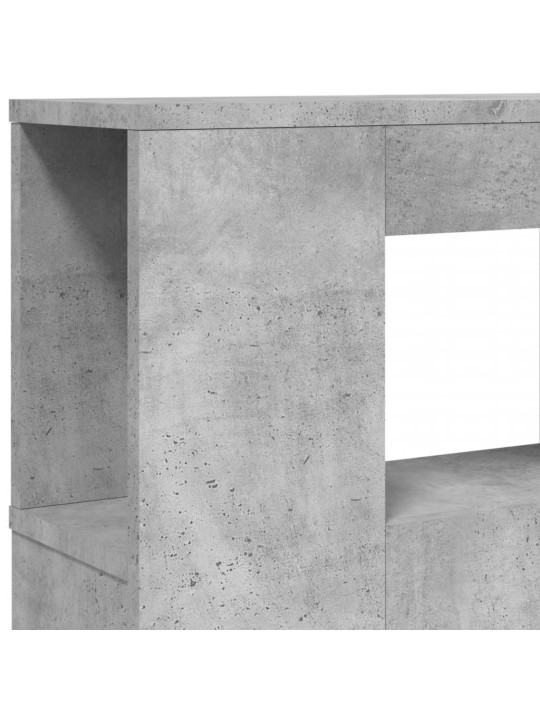 LED galvūgalis, betono, 220x18,5x103,5cm, apdirbta mediena