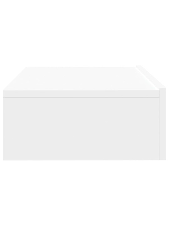 Televizoriaus spintelė su LED lemputėmis, balta, 60x35x15,5cm