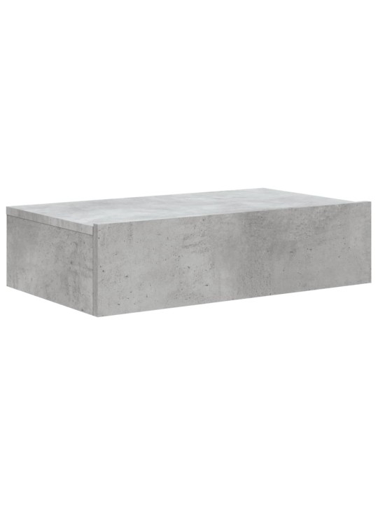 Televizoriaus spintelė su LED lemputėmis, betono, 60x35x15,5cm