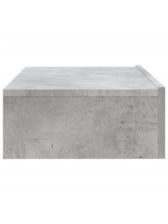 Televizoriaus spintelė su LED lemputėmis, betono, 60x35x15,5cm