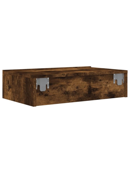 Televizoriaus spintelė su LED lemputėmis, dūminė, 60x35x15,5cm
