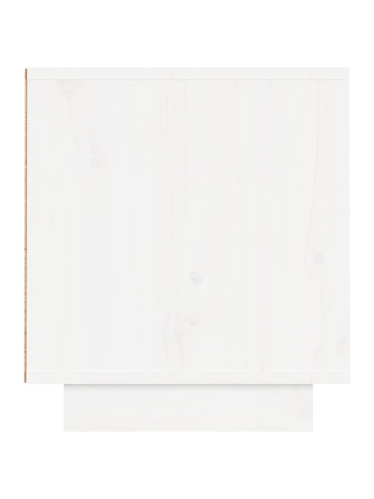 Televizoriaus spintelė, balta, 140x35x40cm, pušies masyvas