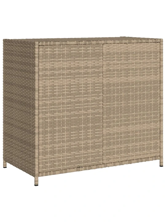 Sodo spintelė daiktams, smėlio, 83x45x76cm, poliratanas