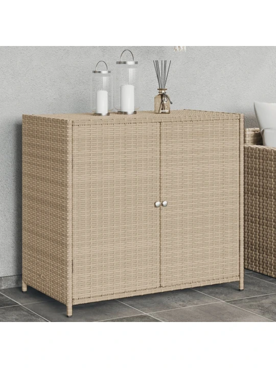 Sodo spintelė daiktams, smėlio, 83x45x76cm, poliratanas