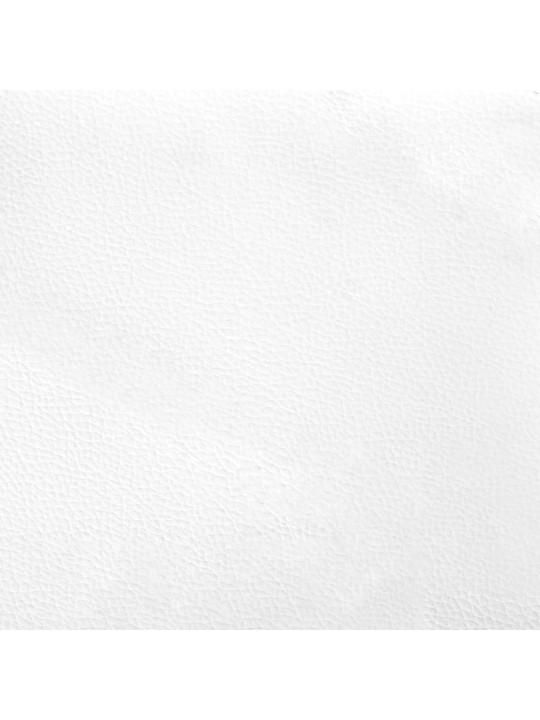 Galvūgalio pagalvėlė, baltos spalvos, 80 cm, dirbtinė oda
