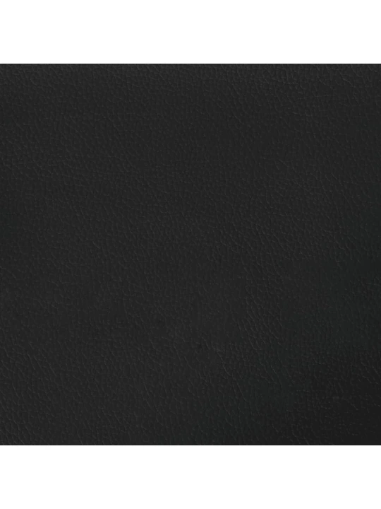 Galvūgalio pagalvėlė, juodos spalvos, 120cm, dirbtinė oda