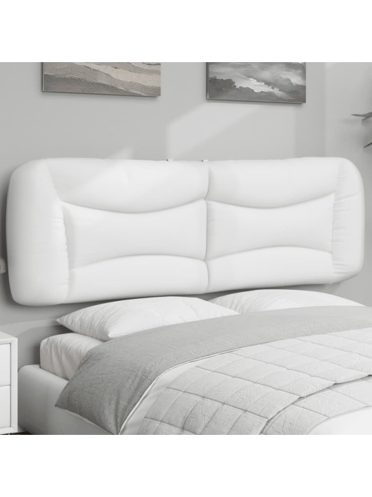Galvūgalio pagalvėlė, baltos spalvos, 160cm, dirbtinė oda