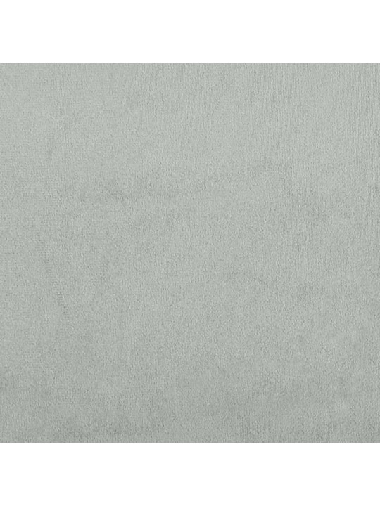 Galvūgalio pagalvėlė, šviesiai pilkos spalvos, 80cm, aksomas
