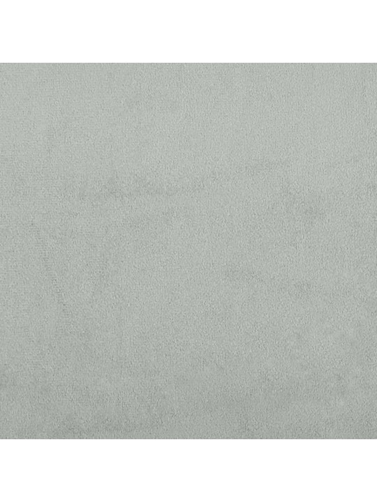 Galvūgalio pagalvėlė, šviesiai pilkos spalvos, 90cm, aksomas