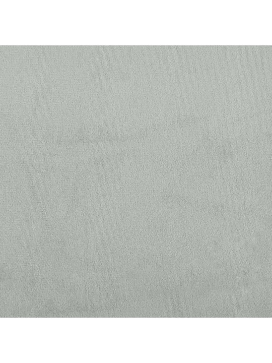 Galvūgalio pagalvėlė, šviesiai pilkos spalvos, 100cm, aksomas