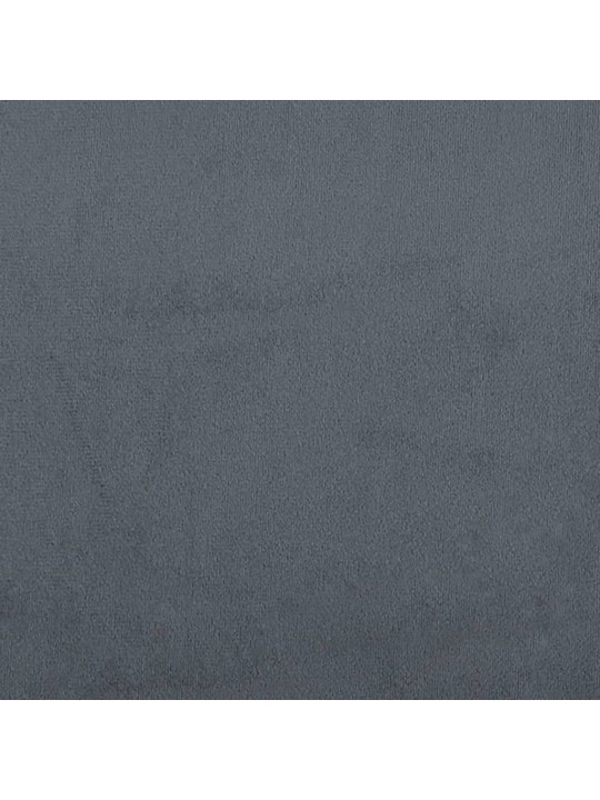 Galvūgalio pagalvėlė, tamsiai pilkos spalvos, 100cm, aksomas