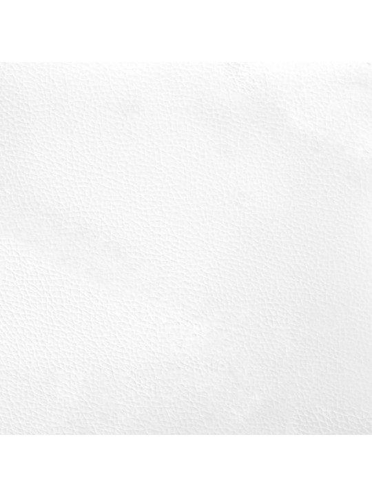 Galvūgalio pagalvėlė, baltos spalvos, 80 cm, dirbtinė oda