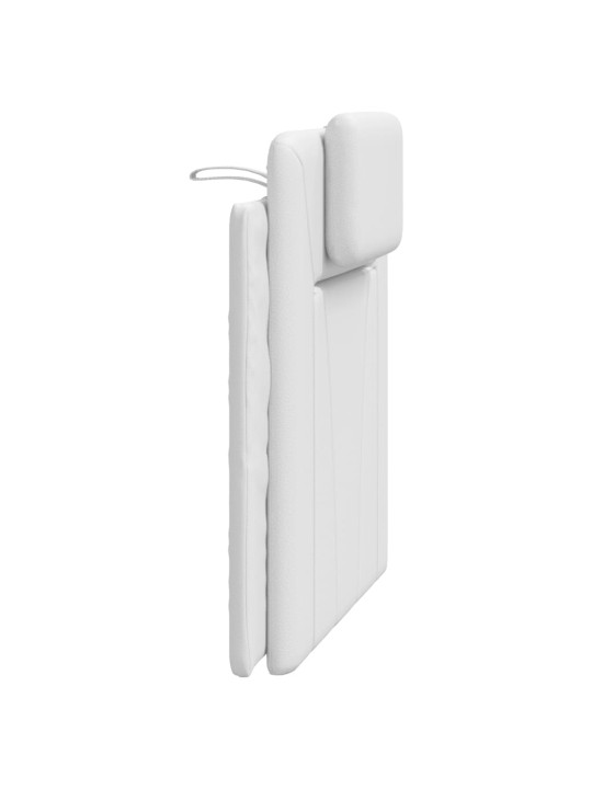 Galvūgalio pagalvėlė, baltos spalvos, 90 cm, dirbtinė oda