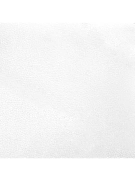 Galvūgalio pagalvėlė, baltas ir juodas, 90cm, dirbtinė oda