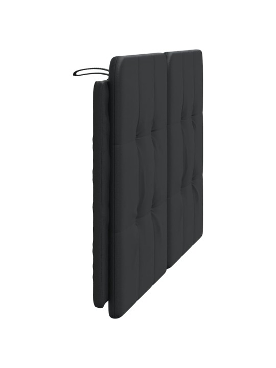 Galvūgalio pagalvėlė, juodos spalvos, 120cm, dirbtinė oda