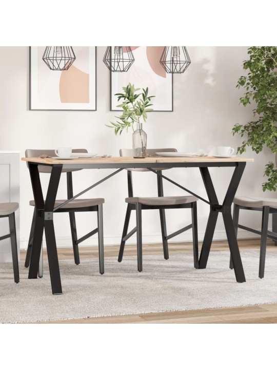 Valgomojo stalo kojos, 120x60x73cm, ketus, Y formos rėmas