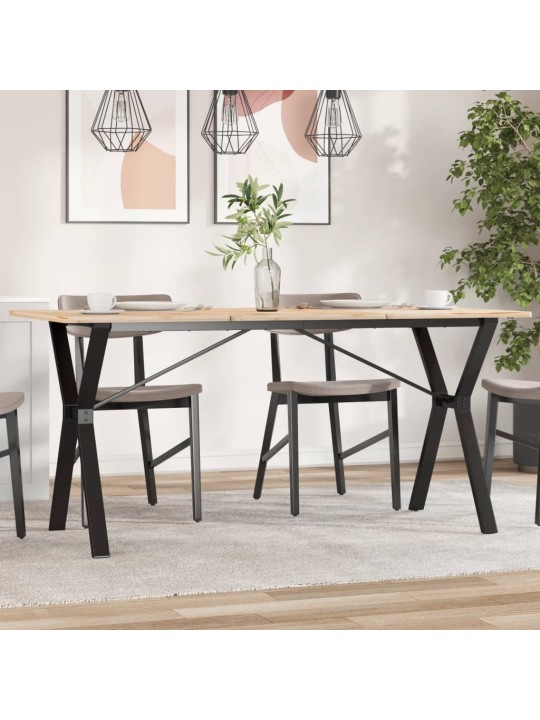 Valgomojo stalo kojos, 140x60x73cm, ketus, Y formos rėmas