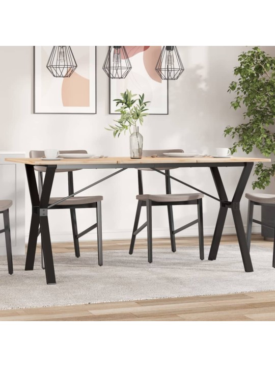 Valgomojo stalo kojos, 140x60x73cm, ketus, Y formos rėmas