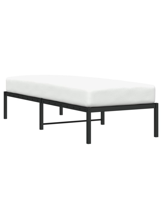 Metalinis lovos rėmas, juodos spalvos, 75x190cm