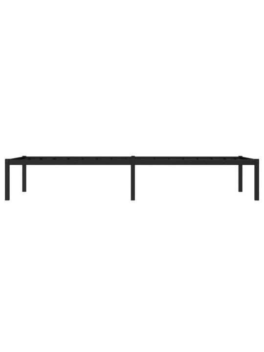 Metalinis lovos rėmas, juodos spalvos, 75x190cm