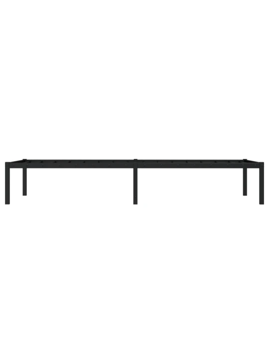 Metalinis lovos rėmas, juodos spalvos, 75x190cm