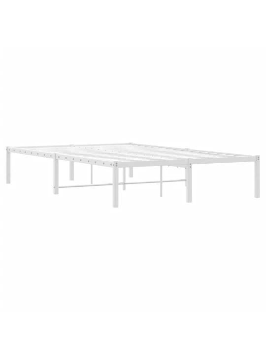 Metalinis lovos rėmas, baltos spalvos, 120x190cm