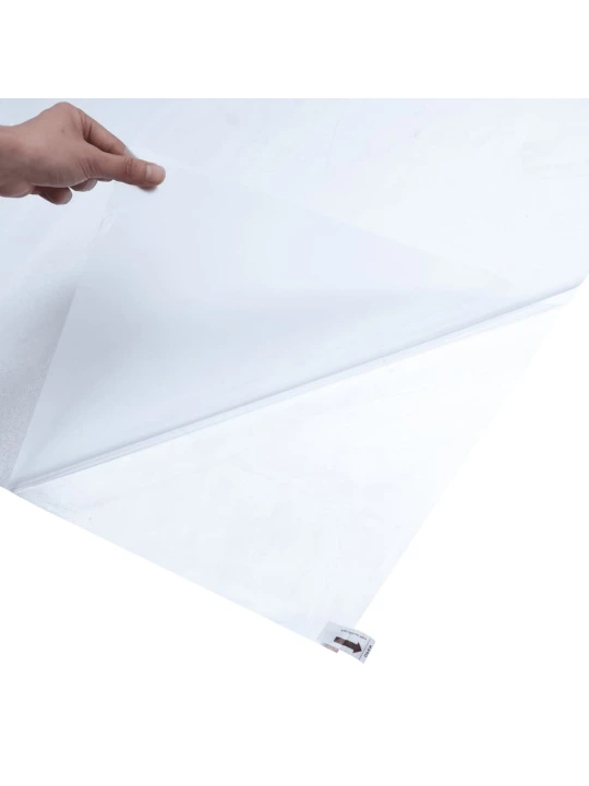 Langų plėvelė, skaidri pilka, 45x500cm, PVC, statinė, matinė