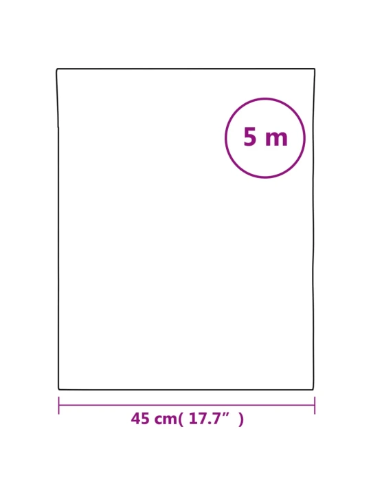 Langų plėvelė, skaidri pilka, 45x500cm, PVC, statinė, matinė