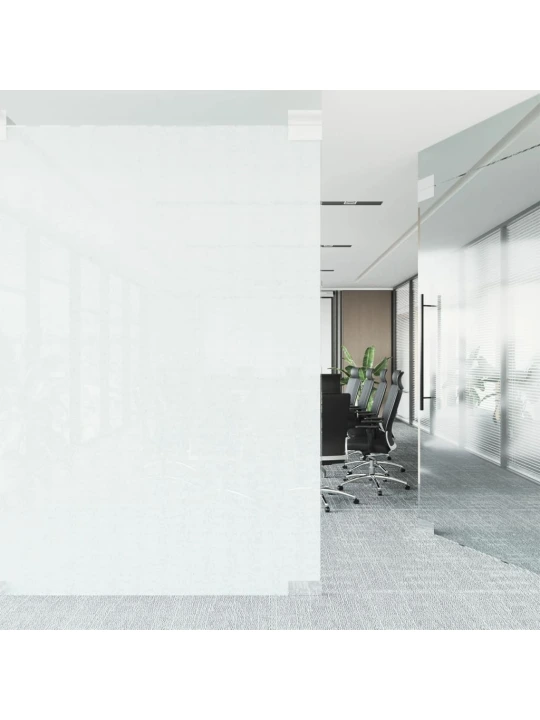 Langų plėvelė, skaidri balta, 60x1000cm, PVC, statinė, matinė