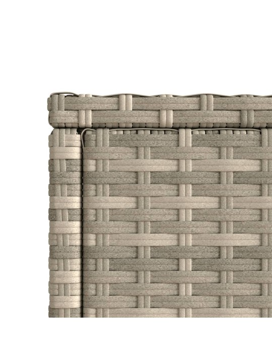 Šoninis sodo staliukas, pilkas, 58x27,5x55cm, poliratanas