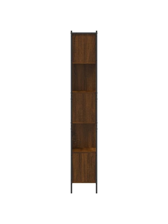 Knygų spinta, ruda ąžuolo, 72x28x172cm, apdirbta mediena